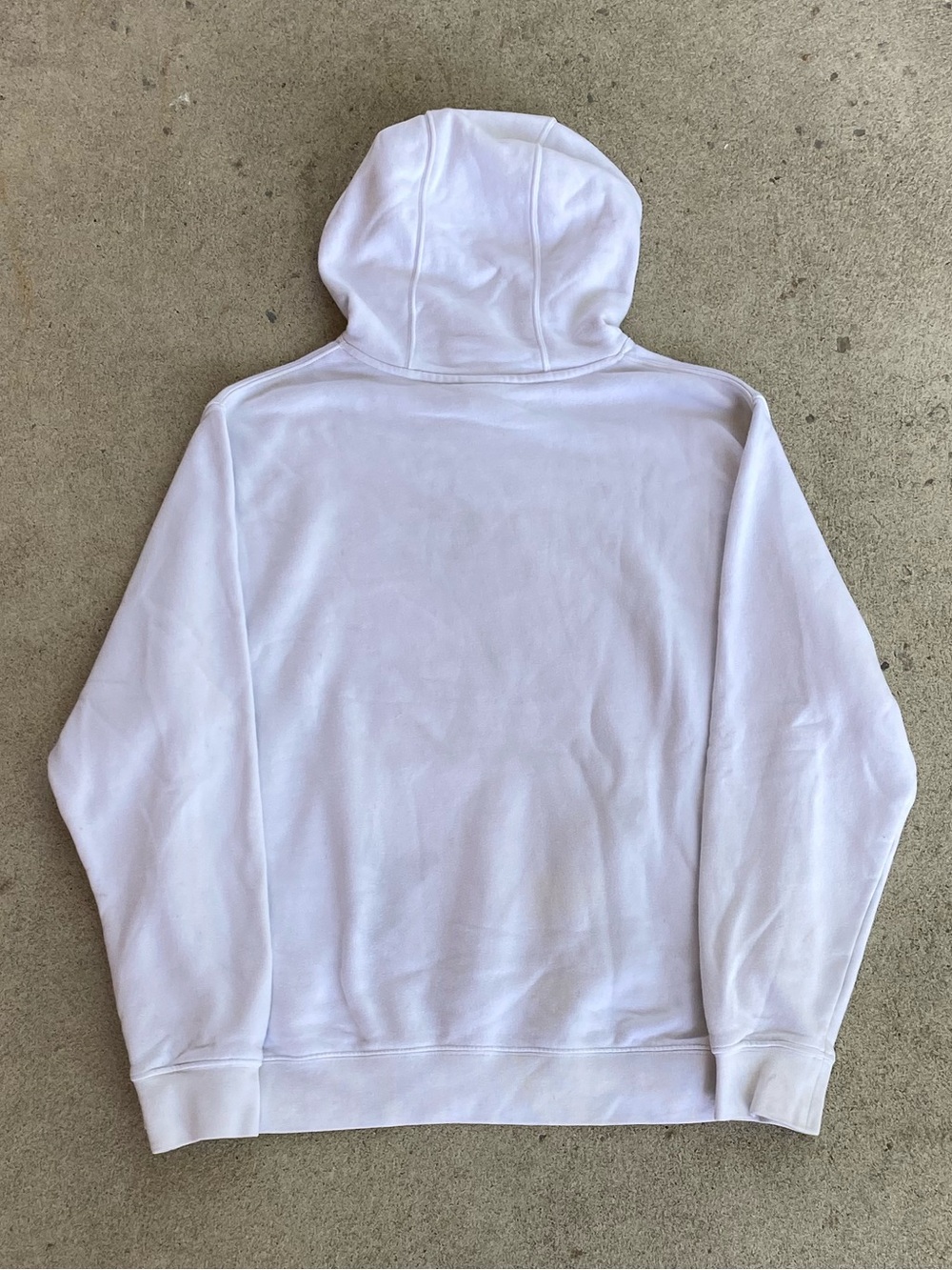 Casual White Nike Swoosh Hoodie - Picture 3 of 7